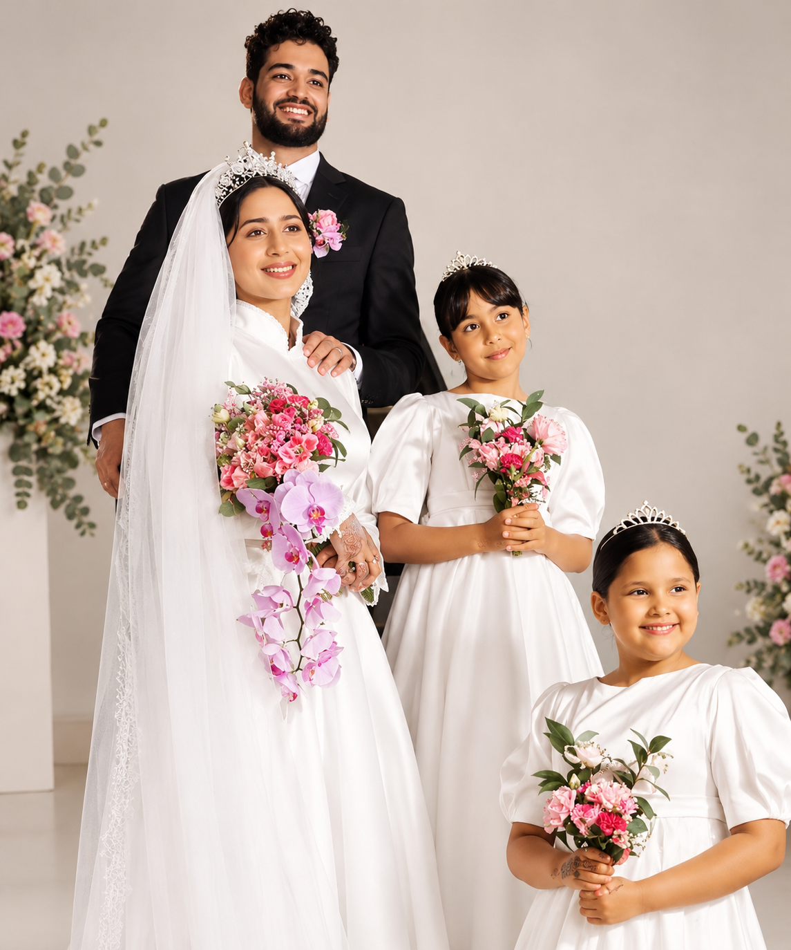 Pastel Orchard Bridal Bouquets